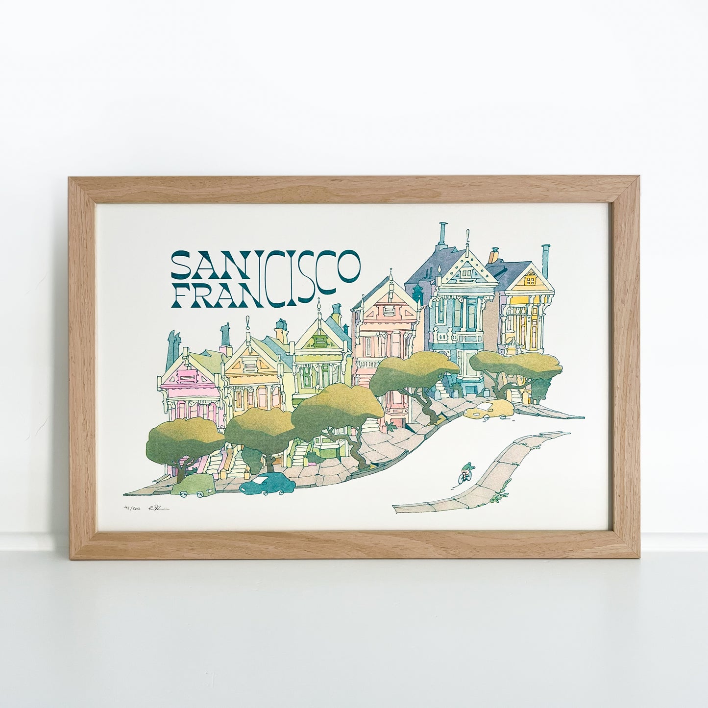 Painted Ladies Riso Print