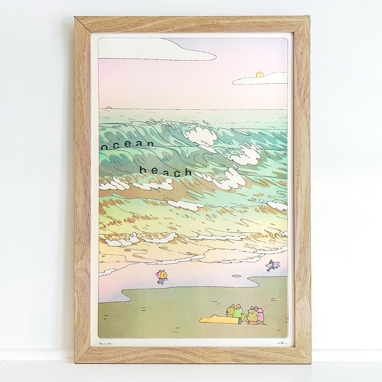 Ocean Beach Riso Print
